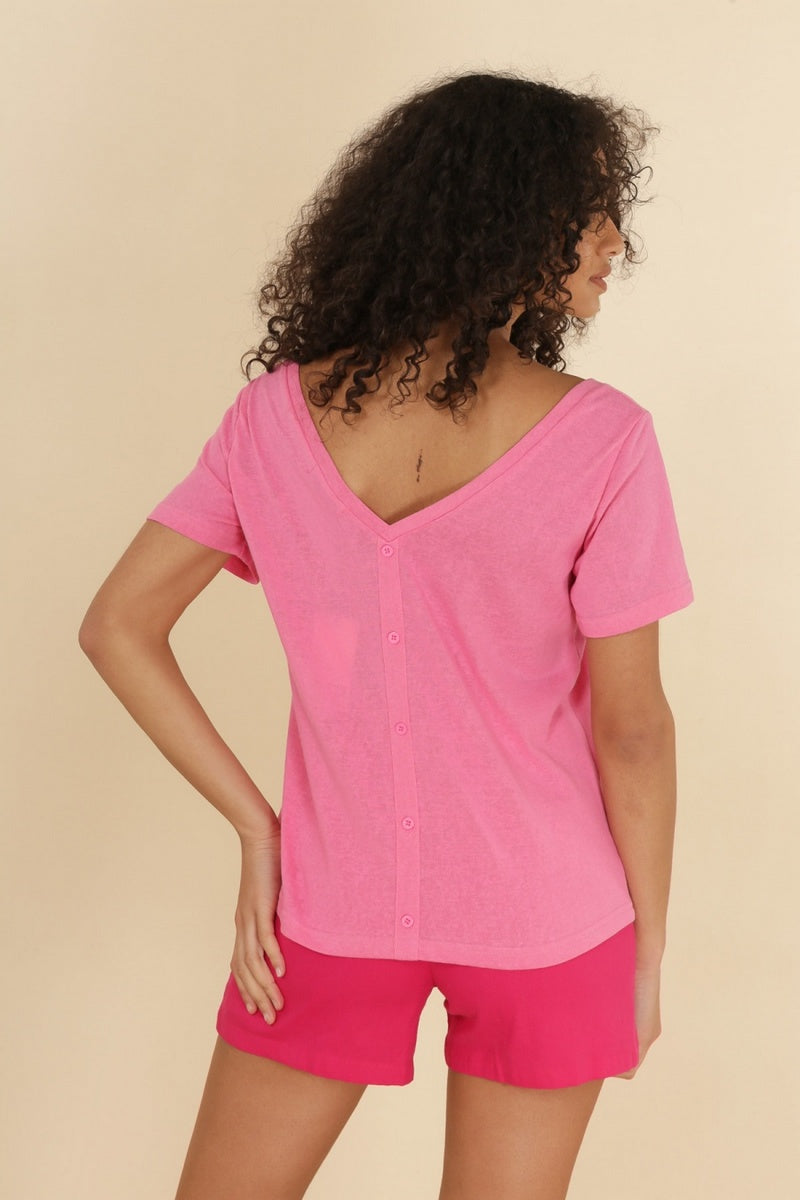 T-Shirt Toloa - Rose