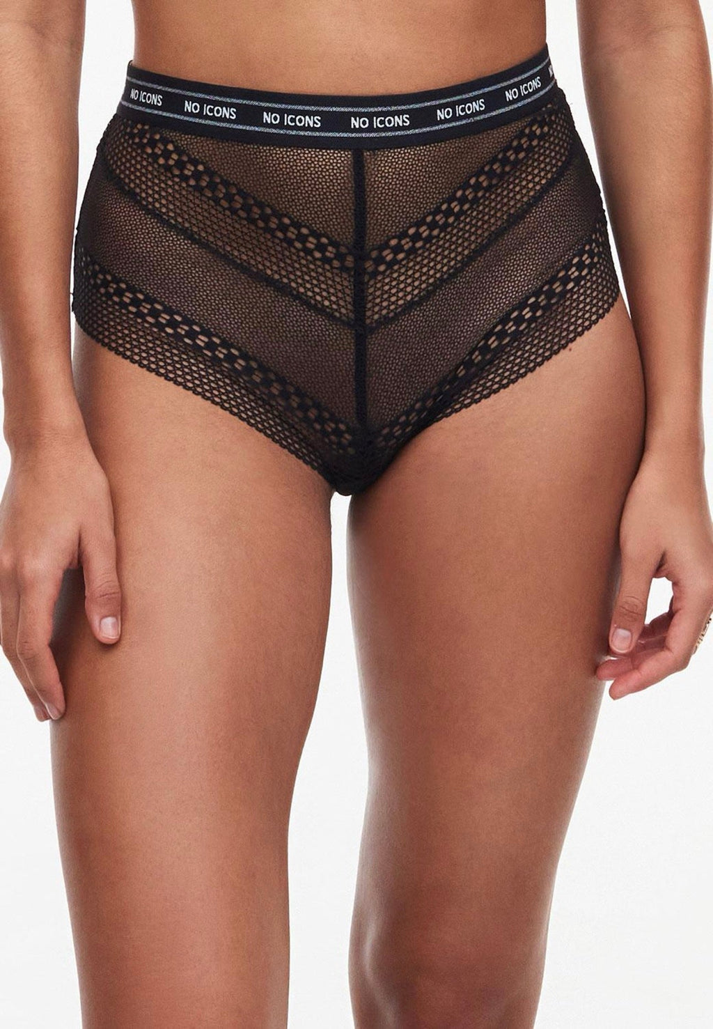 Braga Talle Alto No Icons - Negro