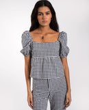 Blouse Sunset Lover - Blanc Et Noir