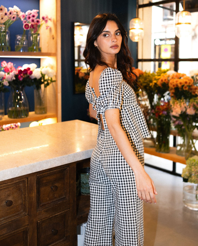Blouse Sunset Lover - Blanc Et Noir