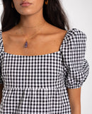 Blouse Sunset Lover - Blanc Et Noir