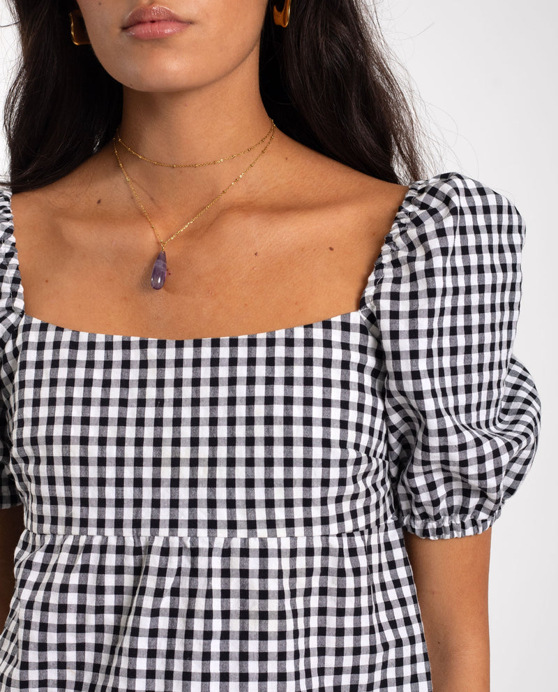 Blouse Sunset Lover - Blanc Et Noir