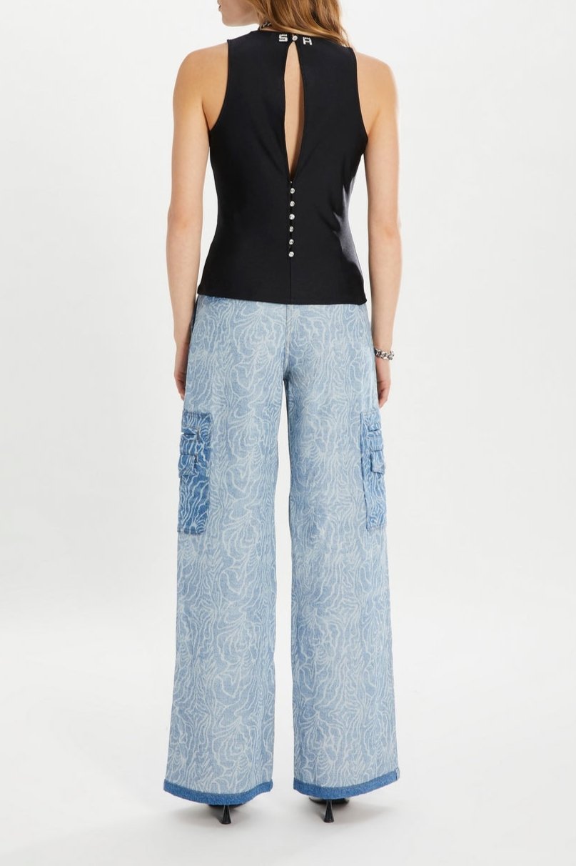 Camiseta De Tirantes - Negro - Mujer