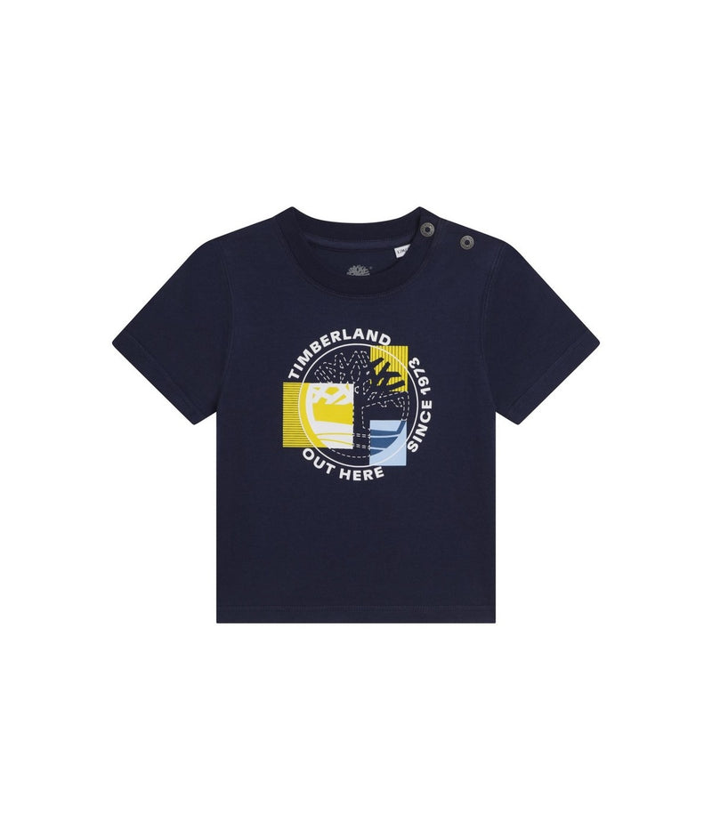 T-Shirt Manches Courtes - Blue Indigo - Bebe Garcon - Timberland