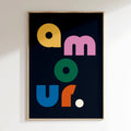 Typography - Affiche Amour Multi Noir - Multi