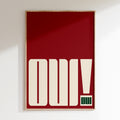 Typography - Affiche Oh Oui - Bordeaux