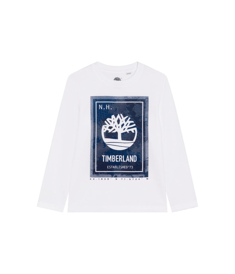 T-Shirt Manches Longues - Blanc - Garcon - Timberland