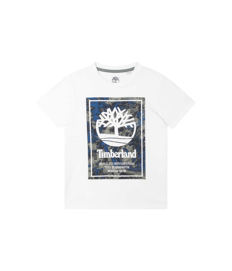 T-Shirt Manches Courtes - Blanc - Garcon - Timberland