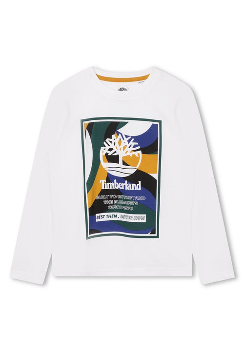 T-Shirt Manches Longues - Blanc - Garcon - Timberland