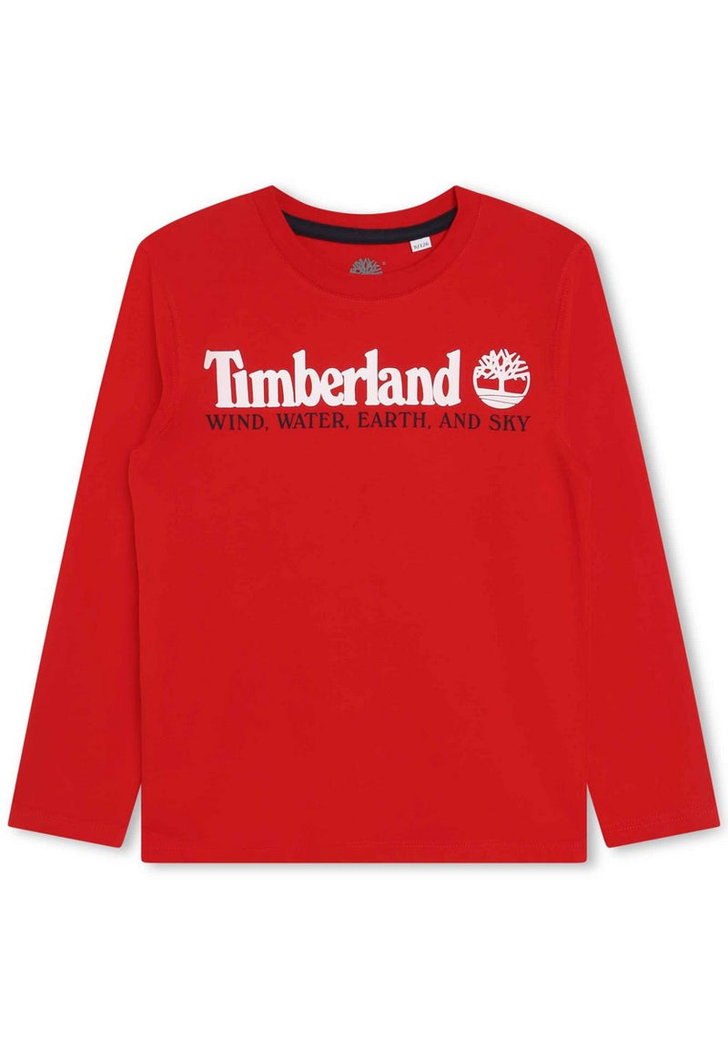 T-Shirt Manches Longues - Begonia Red - Garcon - Timberland