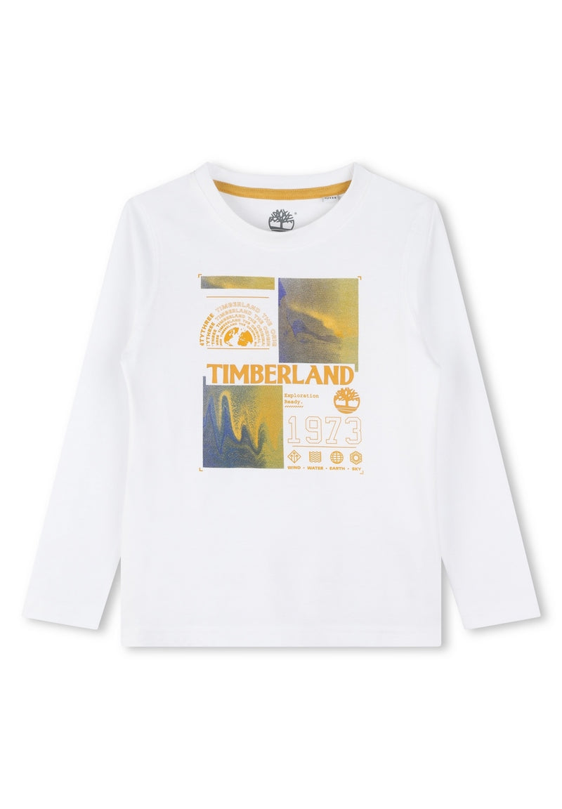 T-Shirt Manches Longues - Blanc - Garcon - Timberland