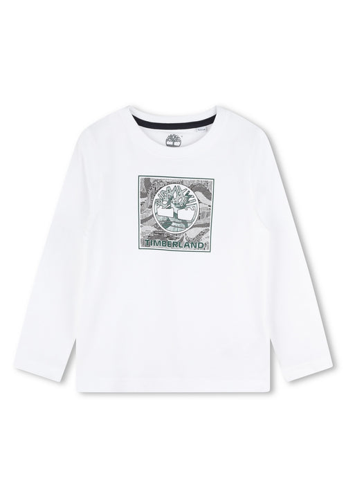 T-Shirt Manches Longues - Blanc - Garcon - Timberland