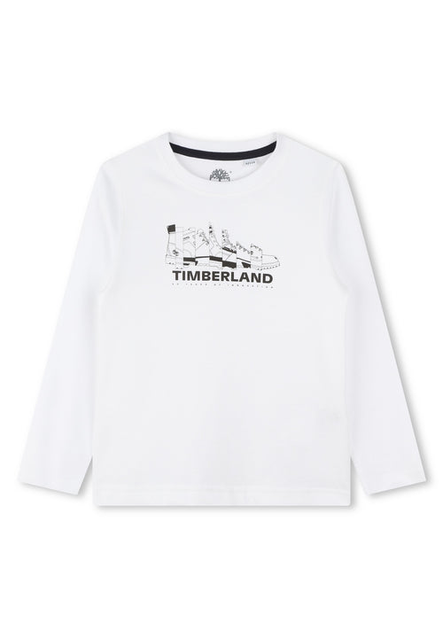 T-Shirt Manches Longues - Blanc - Garcon - Timberland