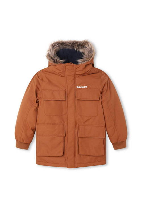 Parka A Capuche - Dark Chocol - Garcon - Timberland