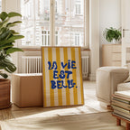 Typography - Affiche La Vie Est Belle - Jaune