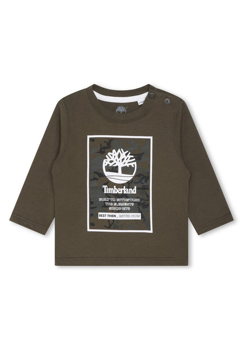 T-Shirt Manches Longues - Kaki Fonce - Bebe Garcon - Timberland