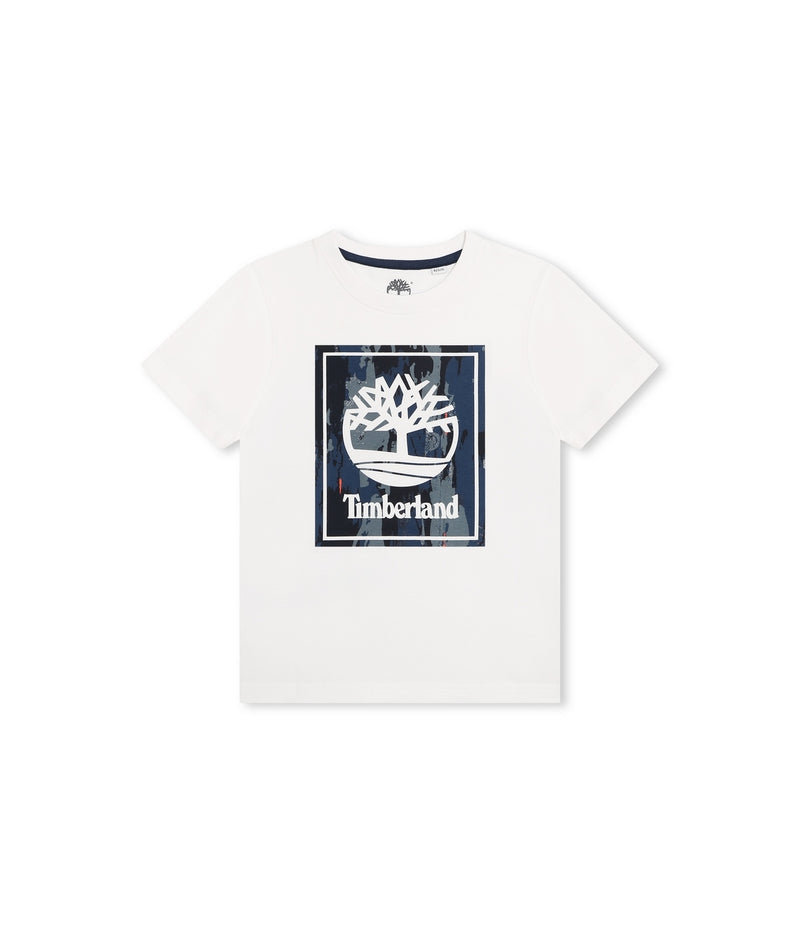 T-Shirt Manches Courtes - Blanc - Garcon - Timberland