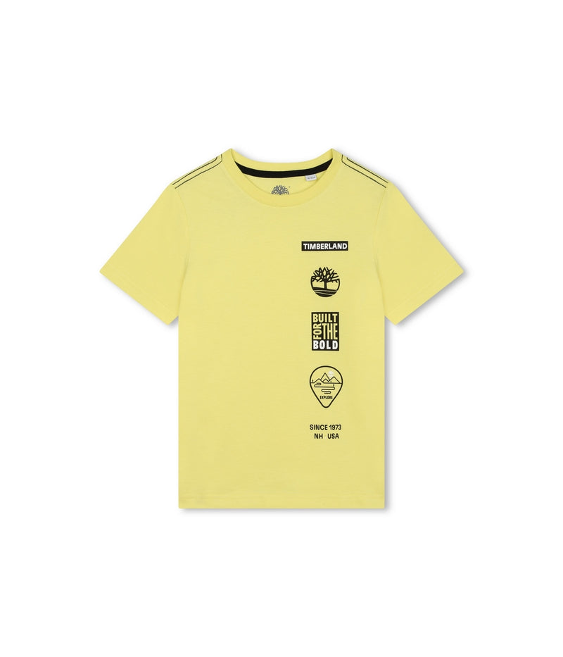 T-Shirt Manches Courtes - Jaune Tendre - Garcon - Timberland