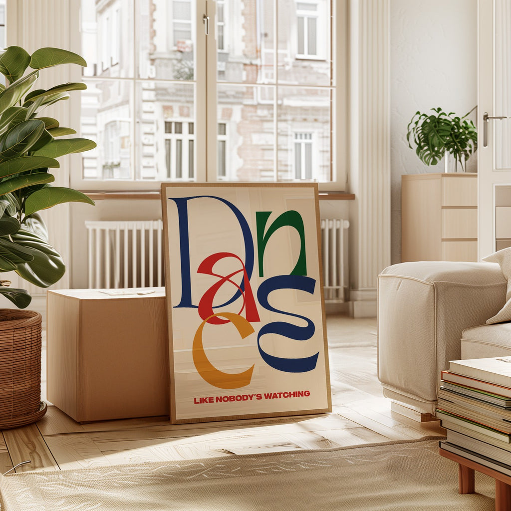 Typography - Affiche Dance Like - Multi