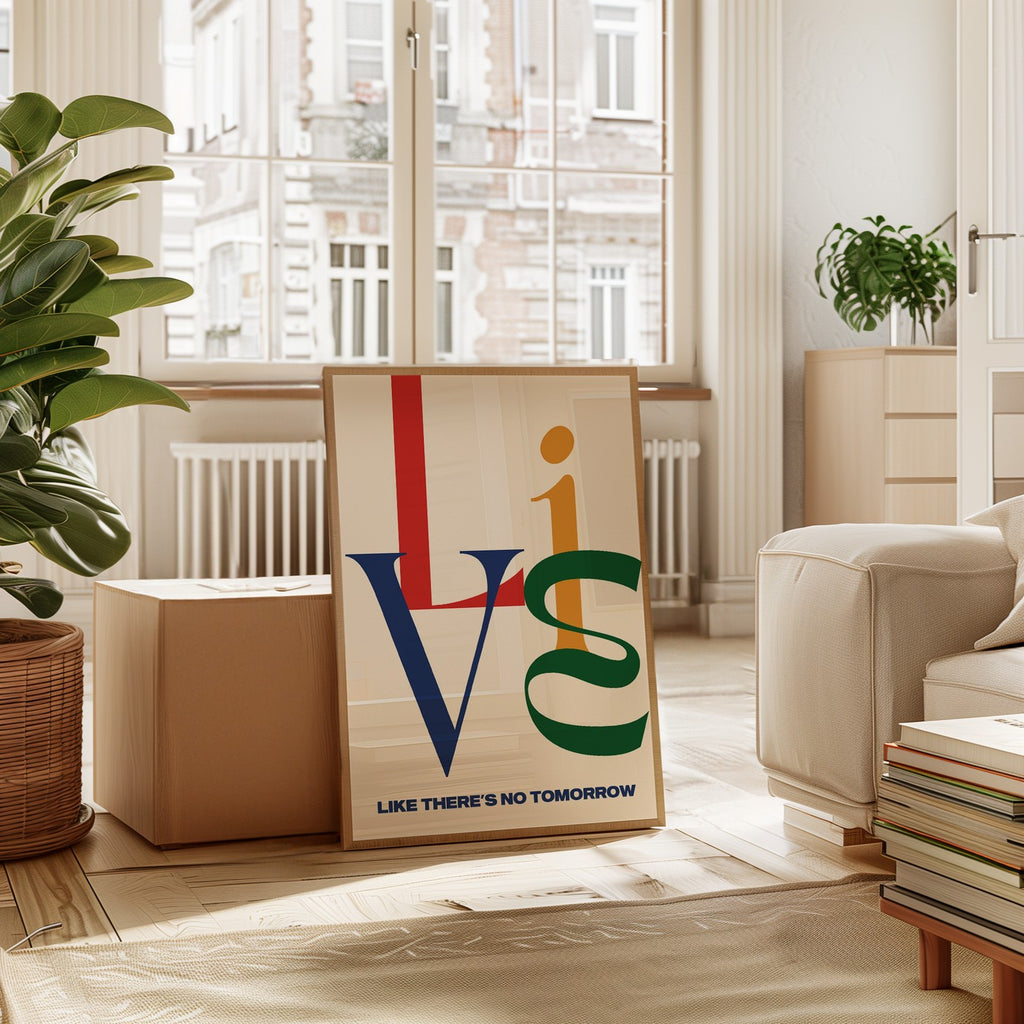 Typography - Affiche Live Like - Multi
