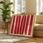 Typography - Affiche Amour Modern - Rouge