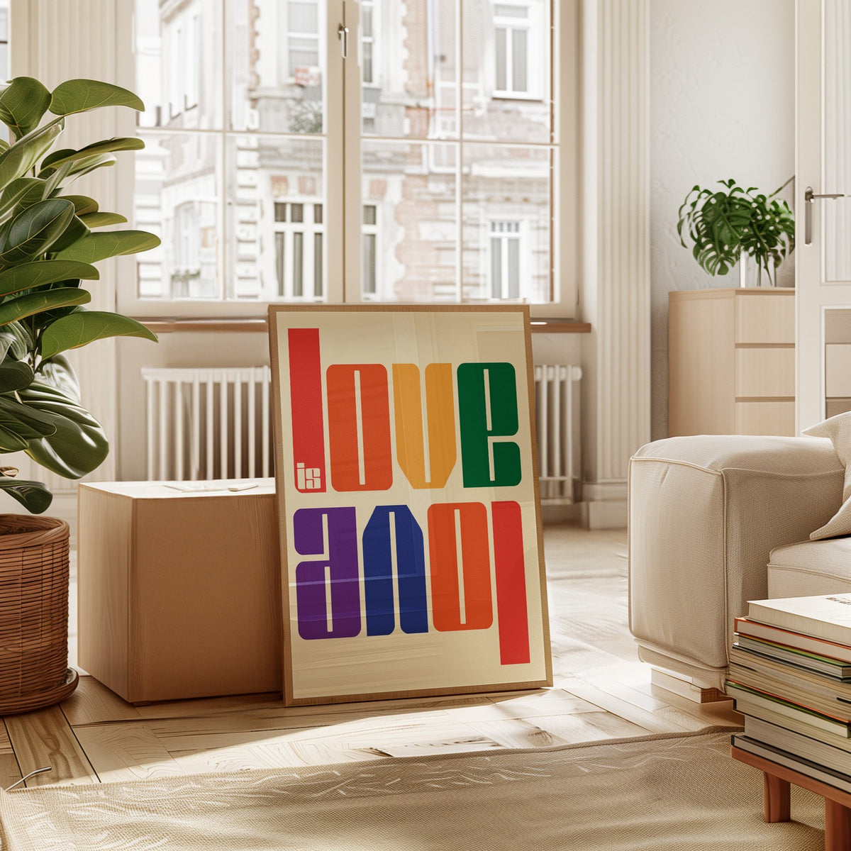 Typography - Affiche Love Is Love - Multi