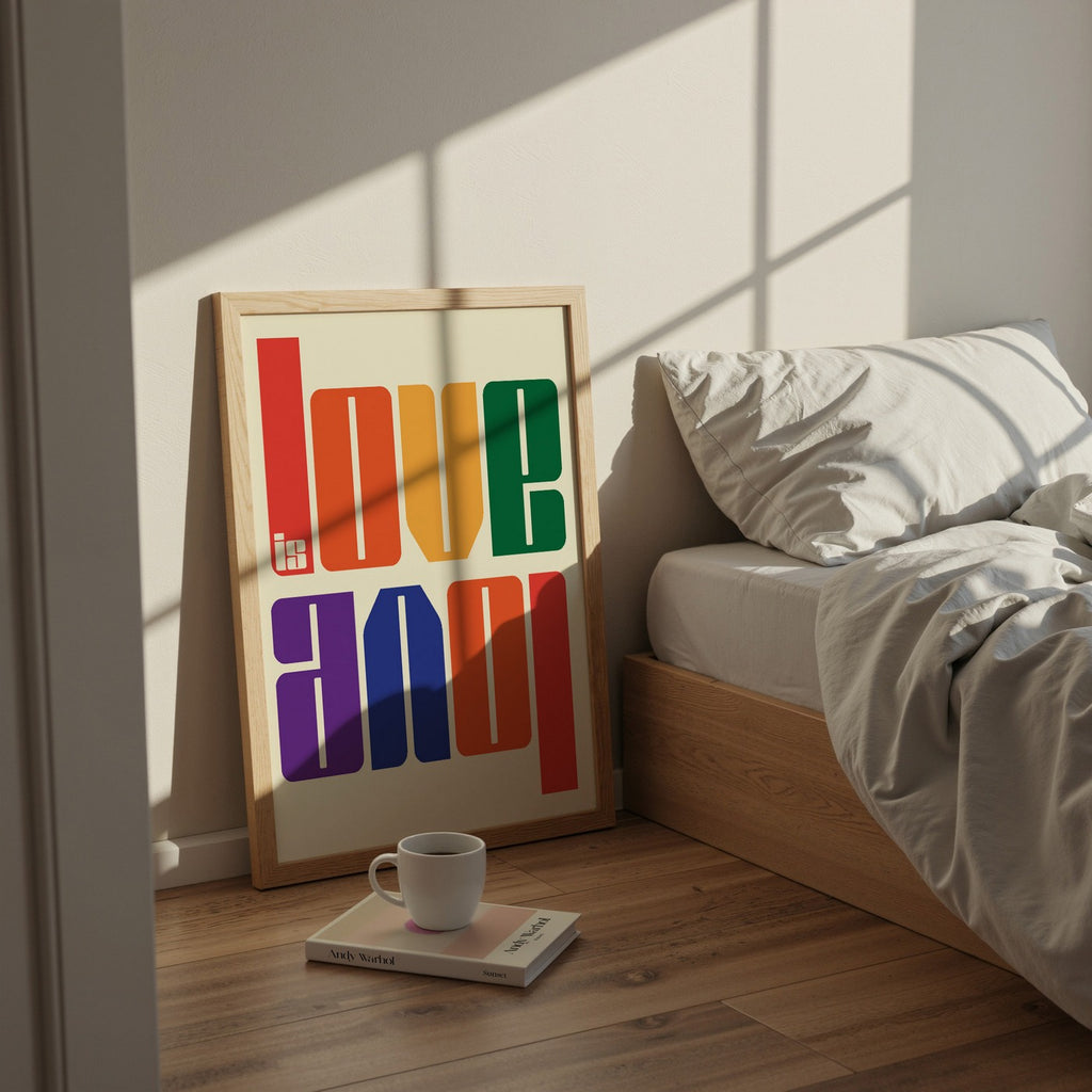 Typography - Affiche Love Is Love - Multi