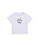 T-Shirt Manches Courtes - Blanc - Bebe Garcon - Timberland