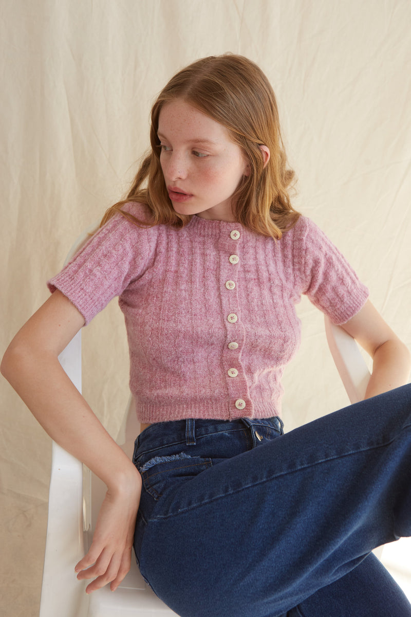 Top En Maille Dalia - Pink