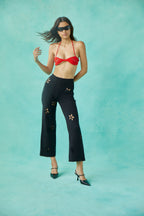 Pantalón Lila - Negro