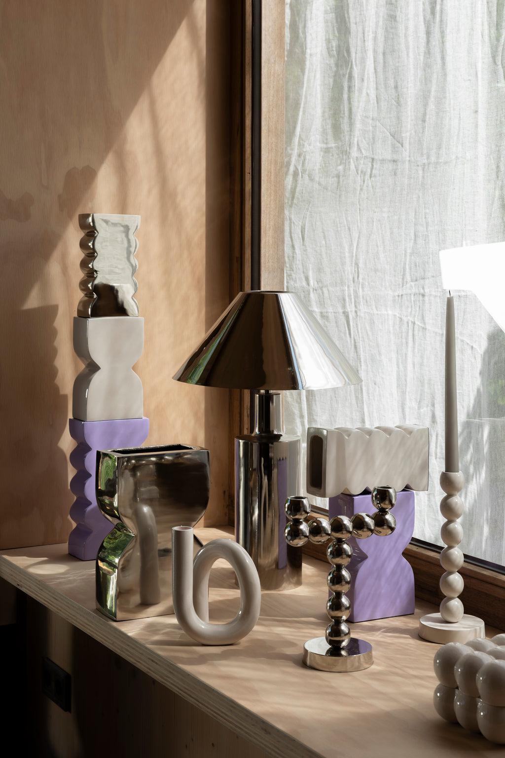 Wonders - Table Lamp - Iron - Shiny Silver
