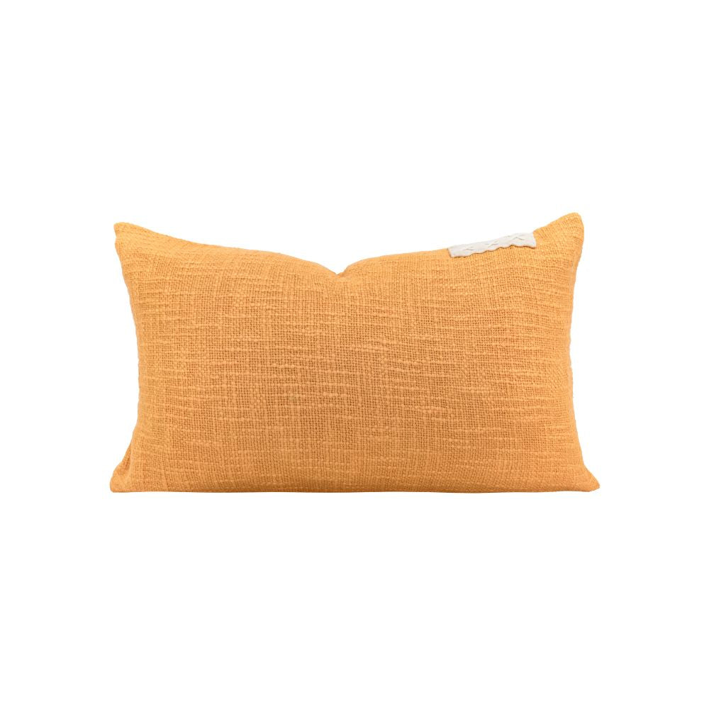 Coussin En Coton Flammé Taichi - Coloris Marigold