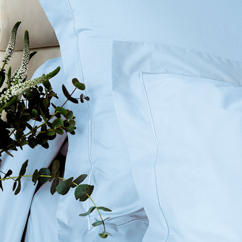 Taie D'Oreiller Unie - Percale Unie - Bleu Ciel