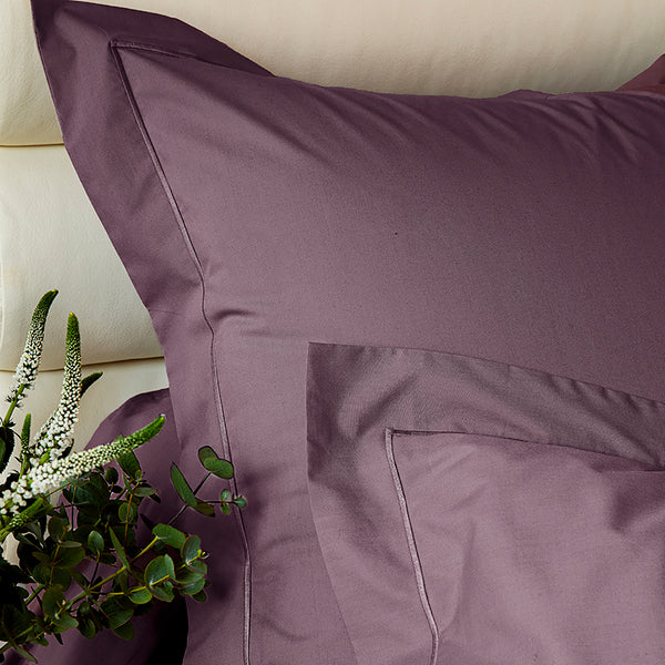 Percale Unie - Pillowcase - Purple