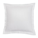 Taie D'Oreiller Unie - Satin Jacquard Uni - Blanc