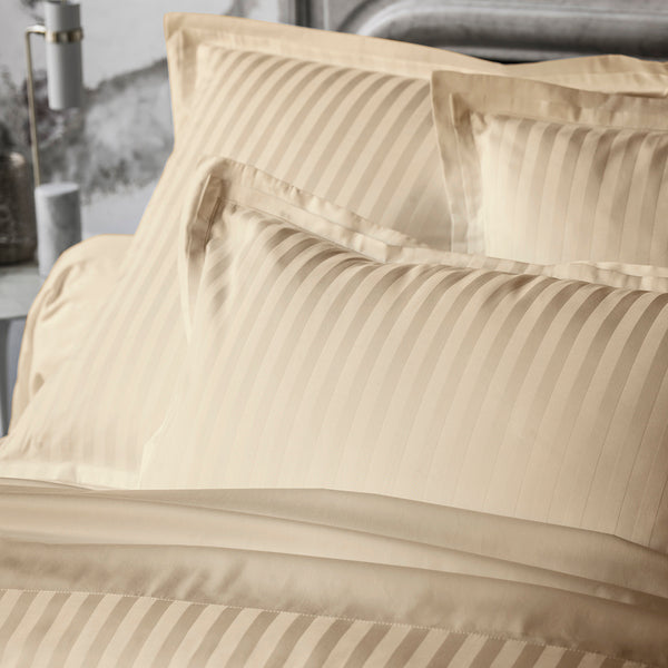 Plain Jacquard Satin - Pillowcase - Greige