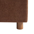 Lit Coffre Taijo - Velours Marron - Sommier Inclus