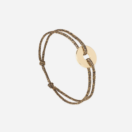 Bracelet Tamis - Or Noir Pailleté