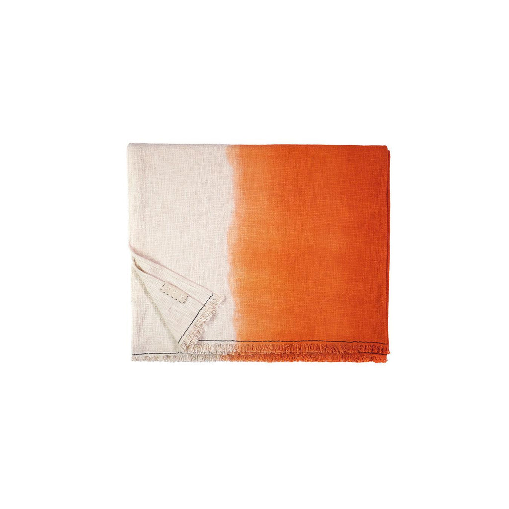 Flame Cotton Throw Tandem - Mandarin