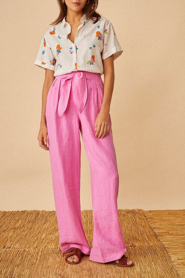 Tanger Trousers - Fluorescent Pink