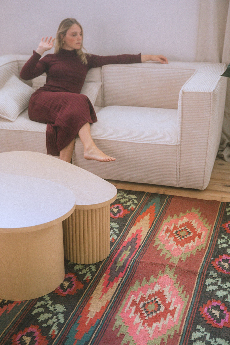 Tapis Kilim Ukrainien - Multicolore