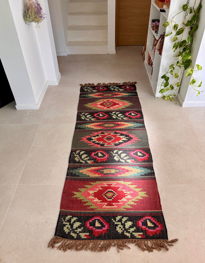 Tapis Kilim Ukrainien - Multicolore