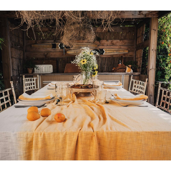 Grande Nappe En Coton Tara - Coloris Marigold