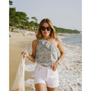 Seven August - Tara Blouse - Sky Bandana