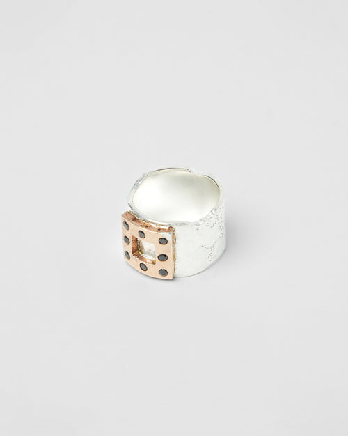 Bague Target - Mix Silver Pink