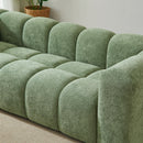 Canapé Droit Fixe - Tasta - 3 Places - Tissu - Vert Olive