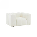 Tasta - Sillón fijo de 1 plaza - Tejido beige