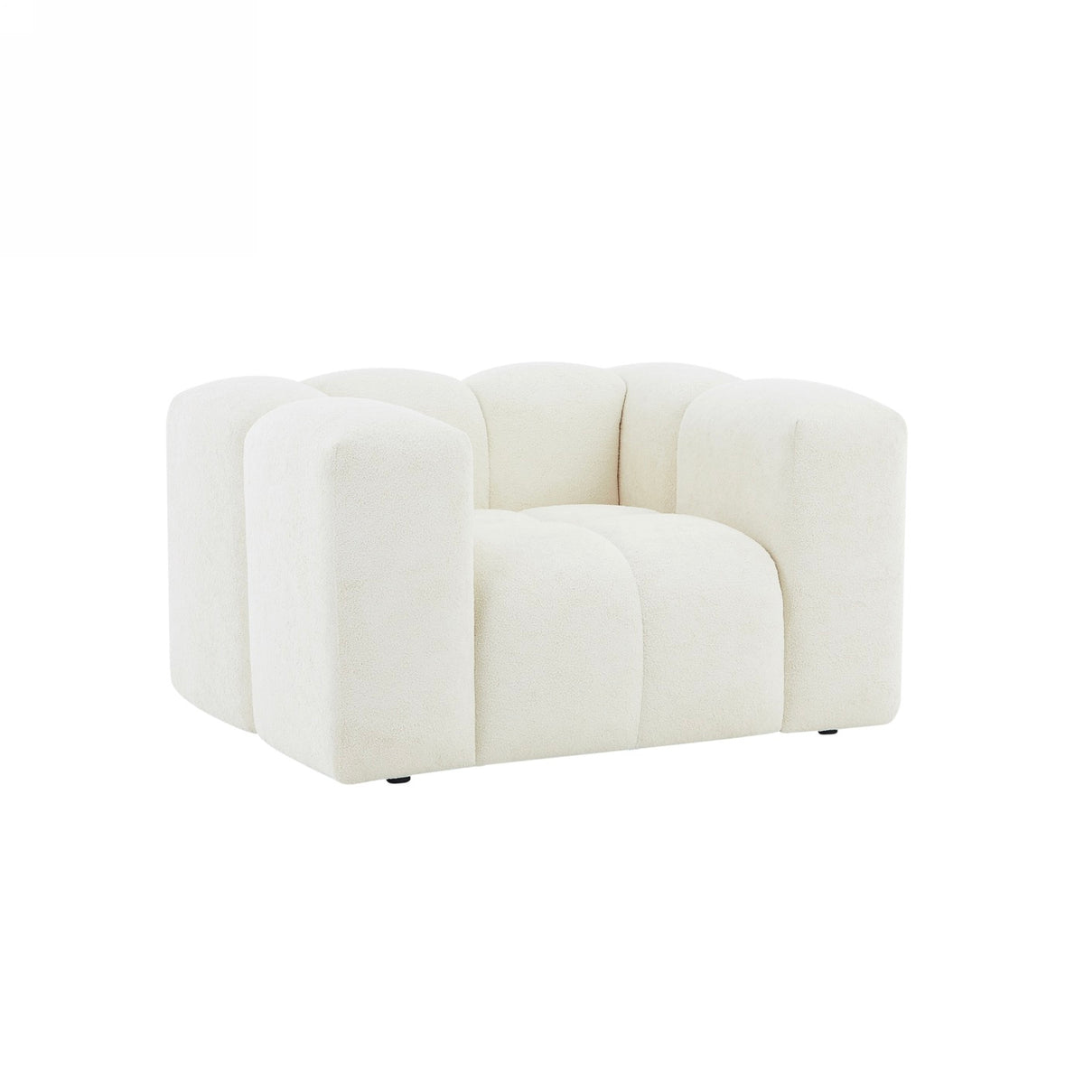 Tasta - Sillón fijo de 1 plaza - Tejido beige