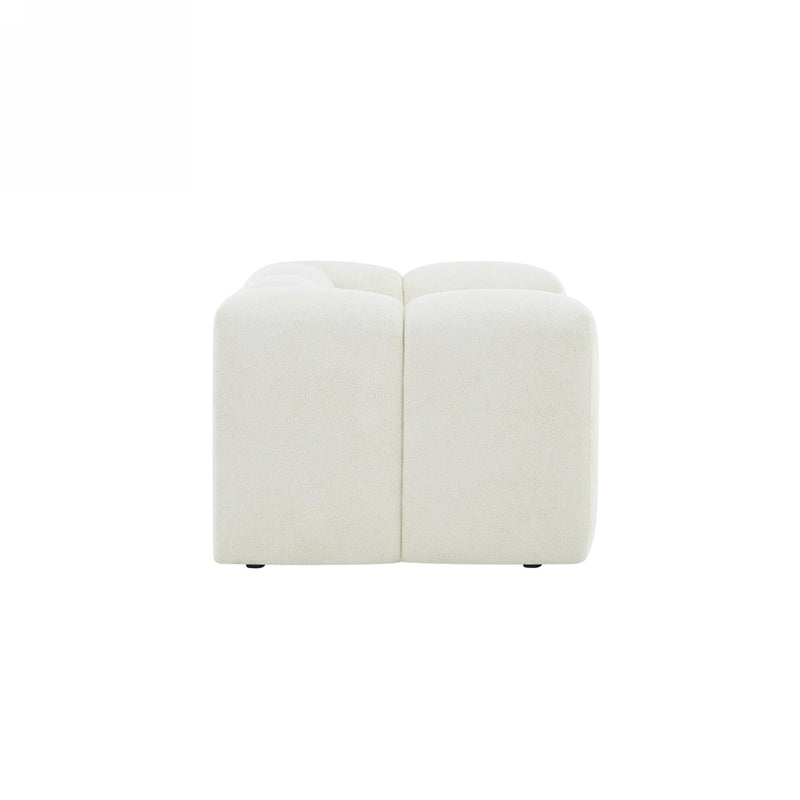 Fauteuil Fixe - Tasta - 1 Place - Tissu - Beige