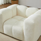 Tasta - Sillón fijo de 1 plaza - Tejido beige